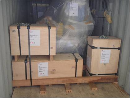 Lashing+Verpackung durch unser Personal
